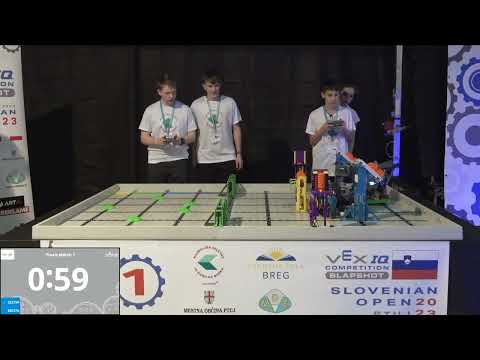 Slovenian Open VEX IQ competition 2023 - Slapshot - Finals match no. 1