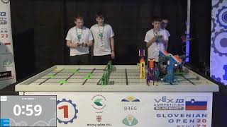 Slovenian Open VEX IQ competition 2023 - Slapshot - Finals match no. 1