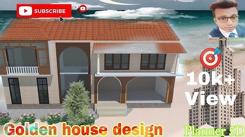 How to Build doubel story Modern | glass house| in planner 5D high class  luxury houseplan #design..