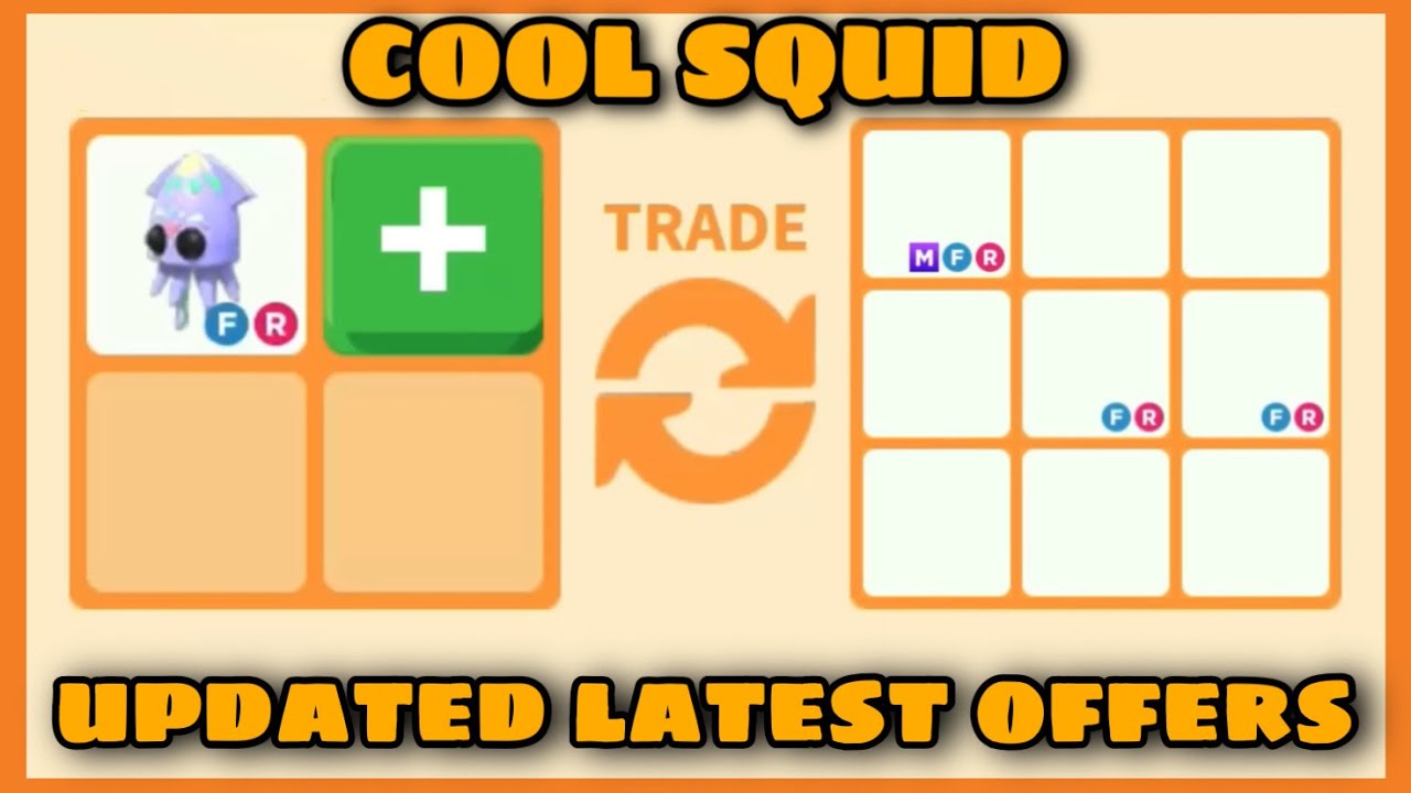 Squid, Trade Roblox Adopt Me Items