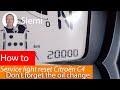 How to RESET the SERVICE Light on a Citroën C4 Grand Picasso DIY