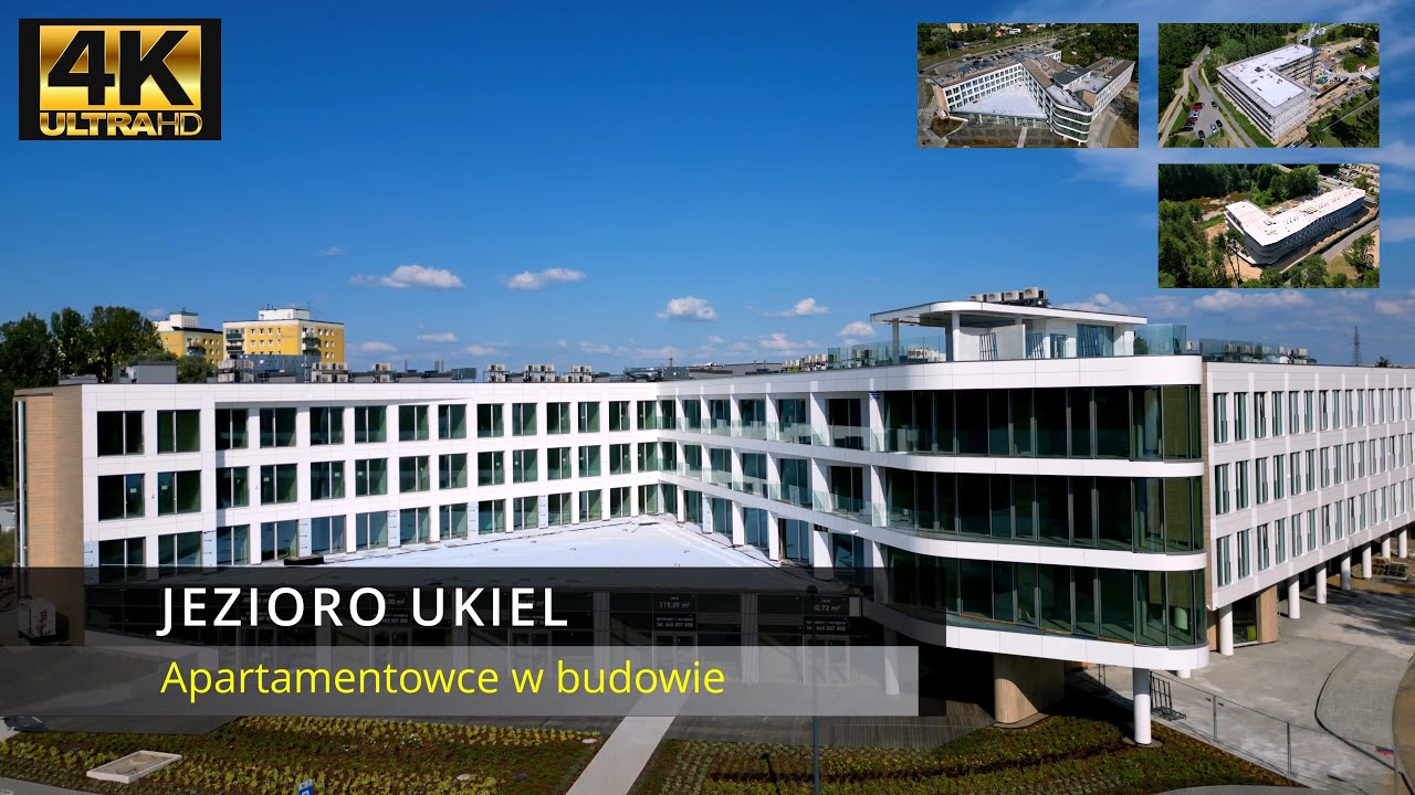 Apartamentowce nad jeziorem Ukiel, Olsztyn | DJI Mini 3 Pro 4K