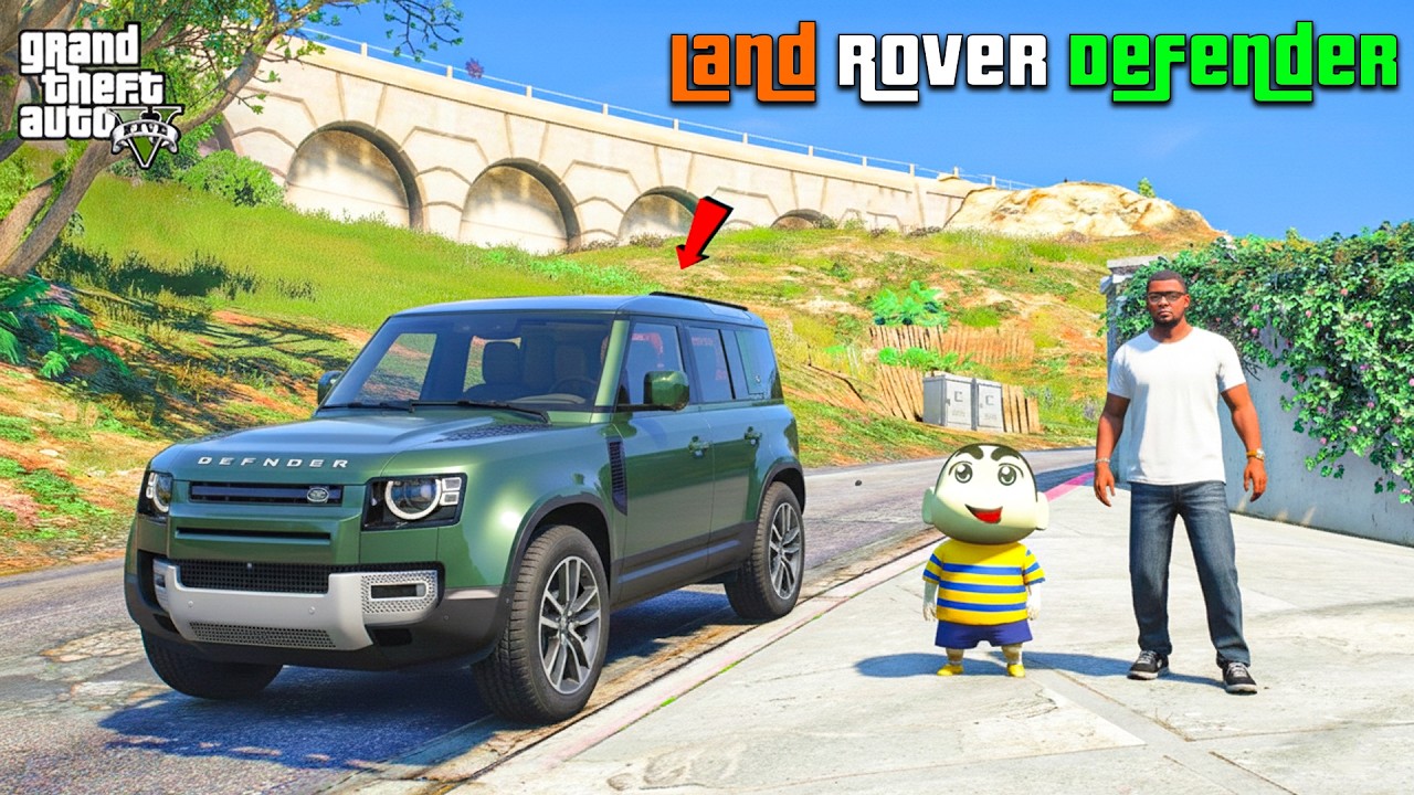 Franklin & Shinchan Buy Land Rover Defender in GTA 5