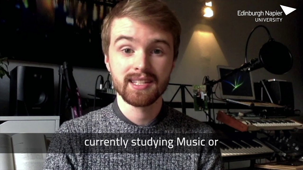 Edinburgh Napier University SACI Music Tech Academy Online 2021