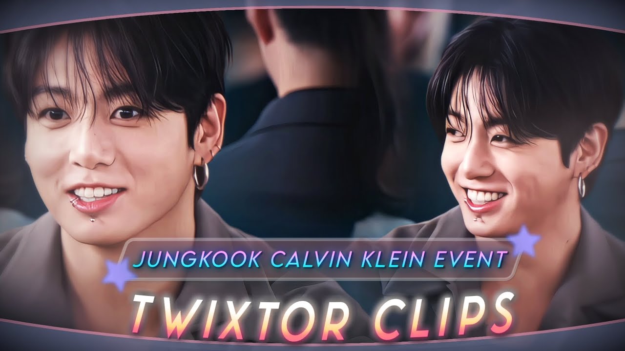Jungkook Calvin Klein event Twixtor clips 4k 