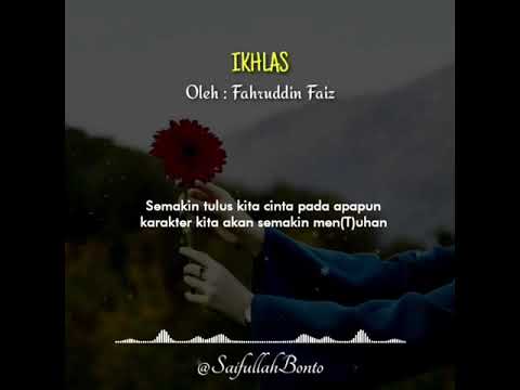 Dr. Fahrudin Faiz -" IKHLAS "- 🍃 - YouTube