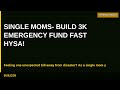 Single Moms: Build $3K Emergency Fund FAST (HYSA!)
