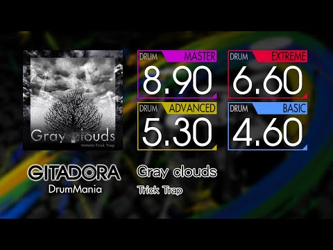 【GITADORA】 Gray clouds (MASTER ~ BASIC) Drum