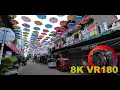 BACK STREET FOOD in the heart of PHNOM PENH CAMBODIA 8K 4K VR180 3D Travel