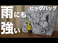 【雑誌付録】ムック本　SNOOPY（スヌーピー）の雨にも強い レジカゴサイズ! ビッグバッグBOOK　開封レビュー