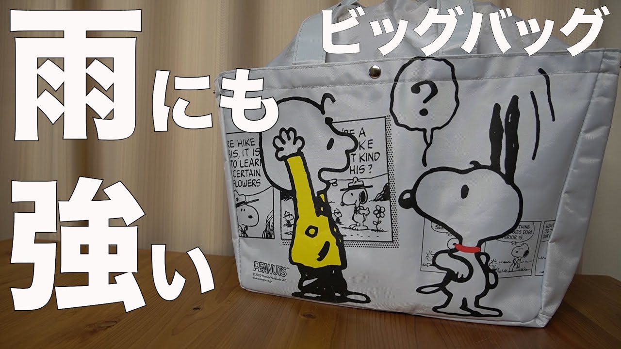 雑誌付録 ムック本 Snoopy スヌーピー の雨にも強い レジカゴサイズ ビッグバッグbook 開封レビュー Youtube