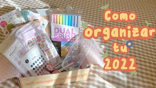 ♡ cómo organizar tu 2022 / primer unboxing de stationary pal del año ♡