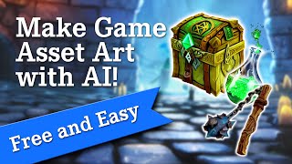 How to Make Game Asset Art with AI (Free and Easy) - Stable Diffusion Tutorial 2022
