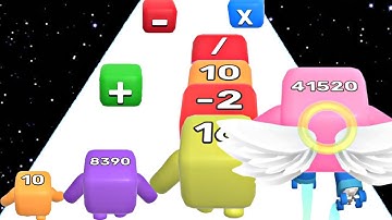 Level Up Numbers: Cute 2048 & Run Game | Number Master Gameplay Walkthrough Android iOS