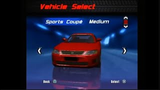 Burnout PS2 Demo - Main Menu