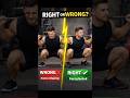 Right or Wrong? Fix Your Squat Form Fast #youtubeshorts #fitness #healthhacks #workoutvideo #youtube