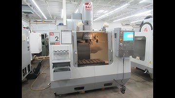 Haas VM-2 CNC Vertical Machining Center w 4th Axis Drive, Chip Auger, Coolant System, Rigid Tapping