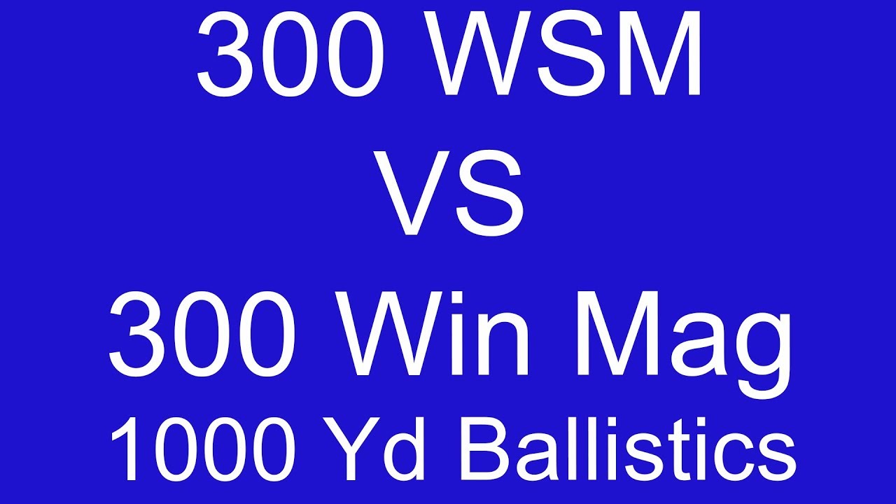 Part 2 300 Wsm Vs 300 Win Mag Youtube