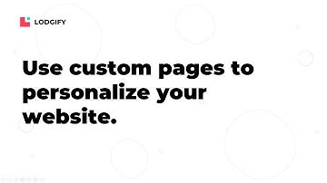 Website Builder - Use custom pages to personalize your website