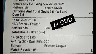 SEPTEMBER 17 2021 6+ ODD BETTING TIPS TODAY 90% ACCURATE SURE FOOTBALL FIXED MATCHES PREDICTION screenshot 5