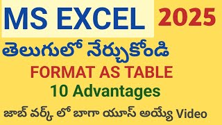 Excel Format as Table Full Tutorial | Advantages, Features, Real-Time Examples