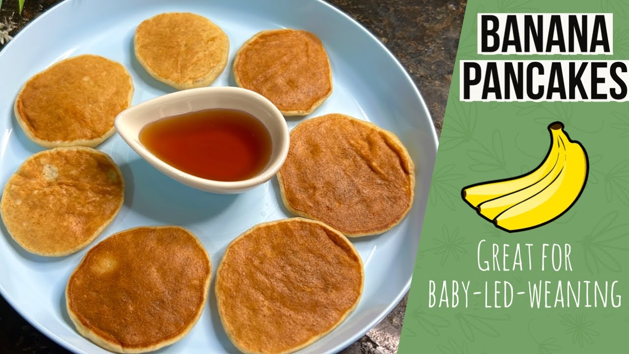 Banana Pancakes For Babies 3 Ingredients ONLY Mini Pancakes Baby