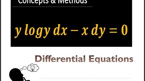 y logy dx−x dy=0 || `y log y dx - x dy=0` || Solve ylogydx−xdy=0 ||  y log y dx – xdy = 0