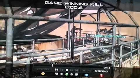 MW3 Awesome throwing knife killcam in dome