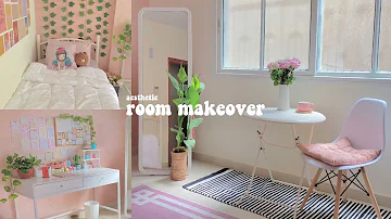 غيرت ديكور غرفتي بنفسي جولة بغرفتي Aesthetic Room Makeover Pinterest Korean Style Inspired 