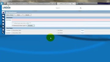 LANDesk Self Service Portal - How To Add An Attachment