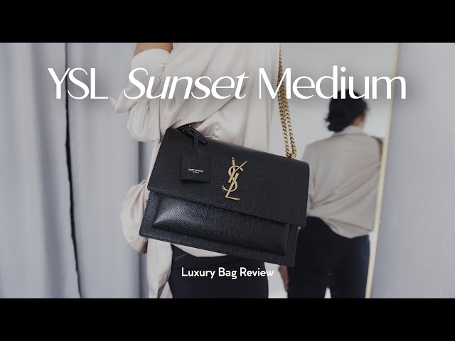 SUNSET LARGE IN SMOOTH LEATHER, Saint Laurent