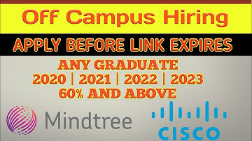 Mindtree / Cisco Mass OFF Campus Hiring | Mindtree Edge Program | Cisco Project Specialist Hiring