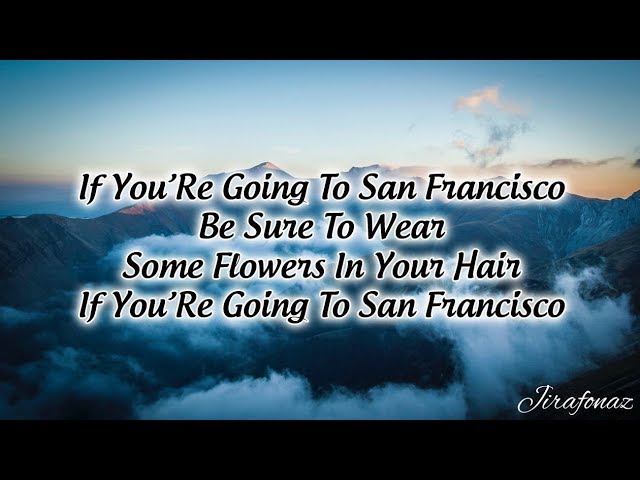 FLOWERS IN YOUR HAIR (SAN FRANCISCO) - LYRICS class=