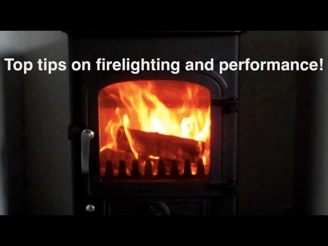 How to light the perfect fire in a wood burning stove! Using my special  inverted V technique! - YouTube