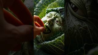 Cabbage is Hungry 🥬🤯#asmr #mukbang #funny #food #viral #satisfying #trendingnow