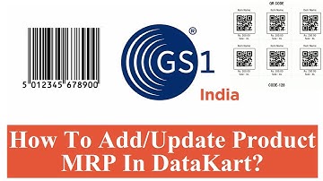 How To Add/Update Product MRP in DataKart | Edit Product Details in GS1 DataKart