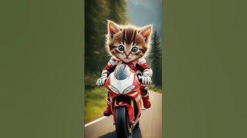 Thumbnail of Amazing Kitten racer motor  #music #anime #animeedit #song #cat #funny #illustrative #automobile