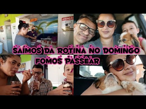 Nosso Domingo em família tomamos|açai levei a jade pra passear
