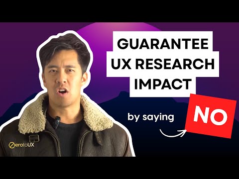 how to say no without saying no - GUARANTEE UX Research Impact thumbnail
