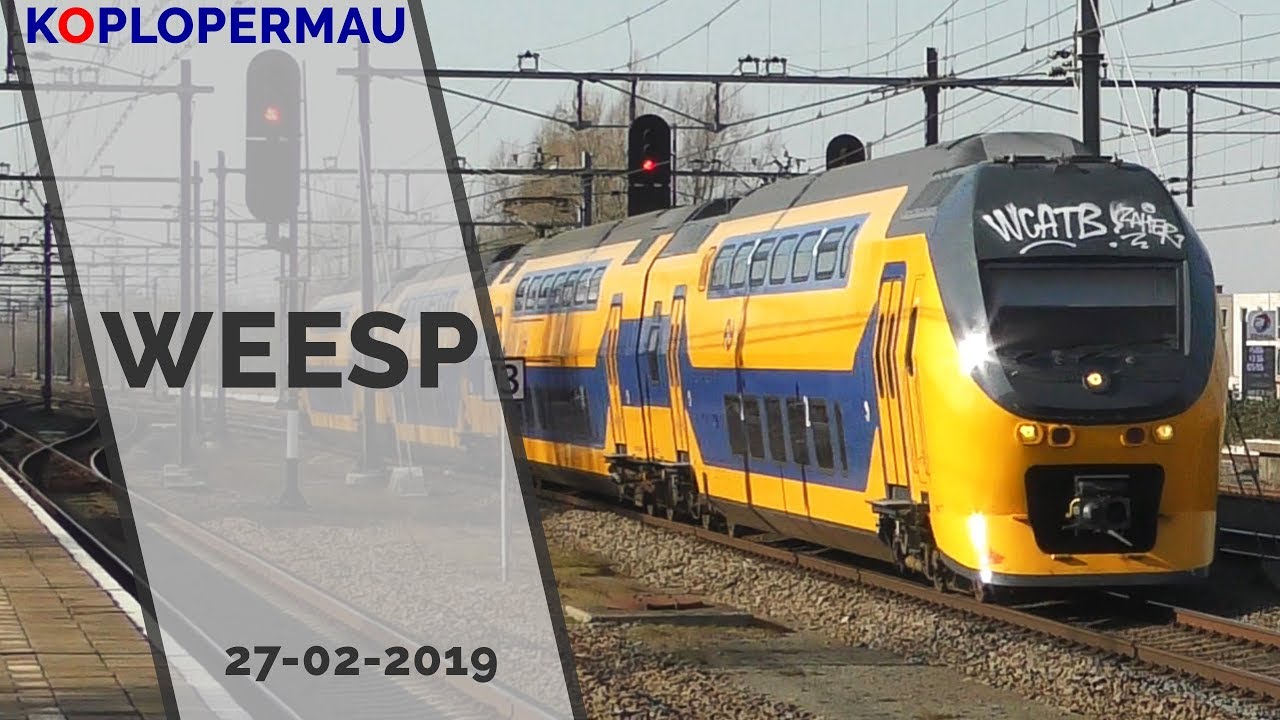 Treinen op station Weesp - 27 februari 2019