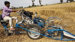 गेहू / धान  कटाई व बंधाई मशीन की समीक्षा || Reaper Binder Review | Paddy / Wheat Crop Cutter