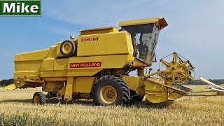 First Harvesting Grain Of 2018 New Holland Clayson 8060 Deutz Graan Dorsen Flevoland Nl.