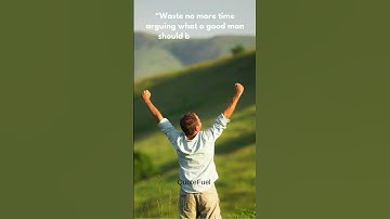 “Waste no more time arguing what a good man should be. Be one.” – Marcus Aurelius #motivation