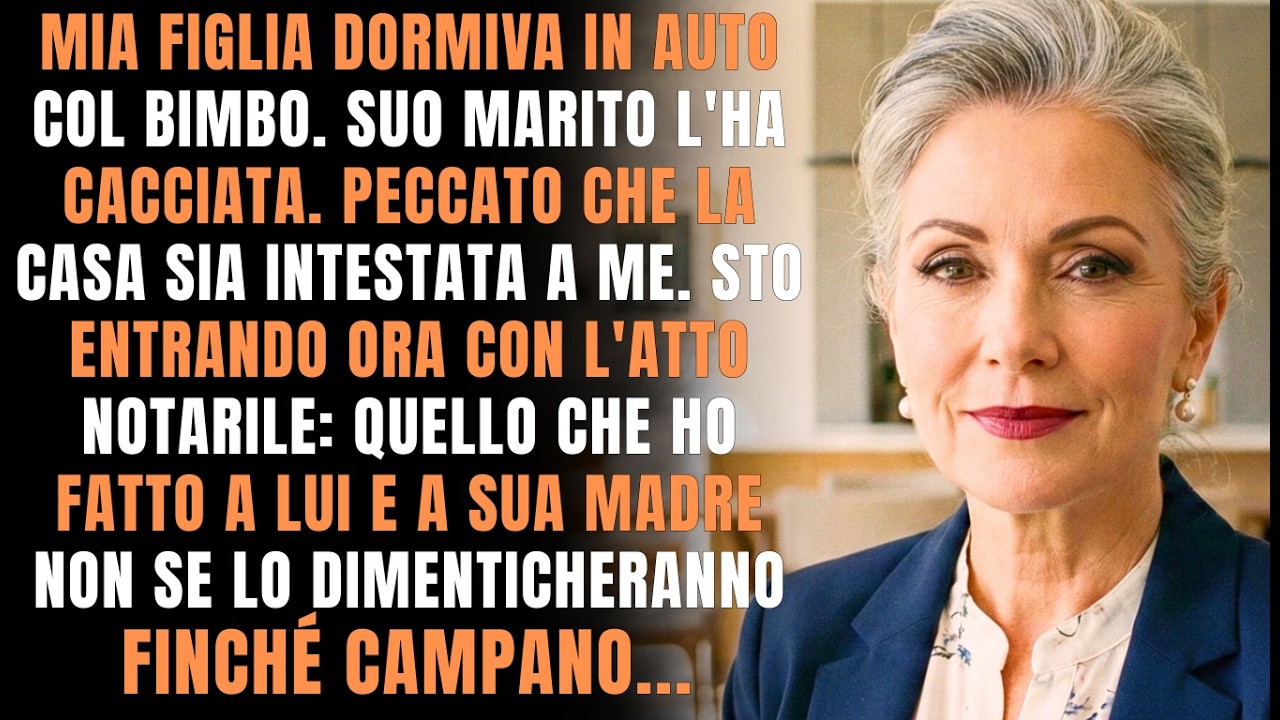 Trovo mia figlia a dormire in auto con mio nipote. 