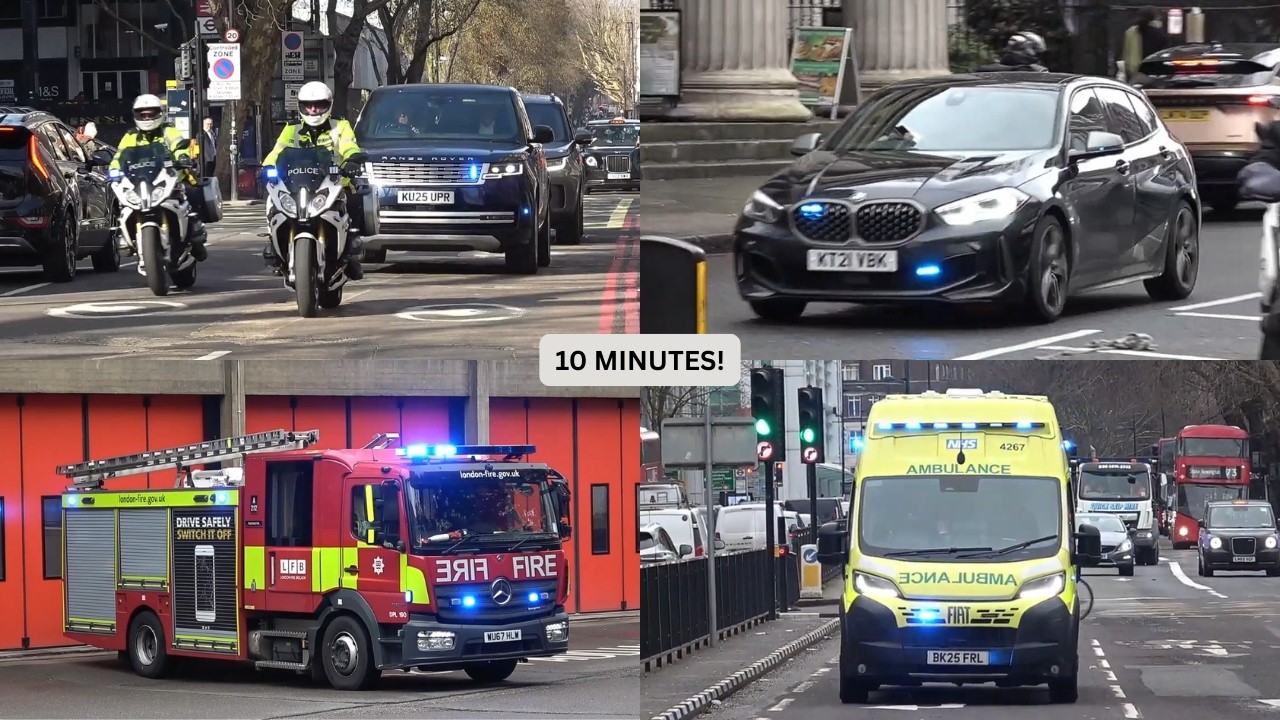 London compilation with a twist 🚓🚒🚑🚨