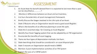 FMMC 24 ASSET MANAGEMENT COURSE