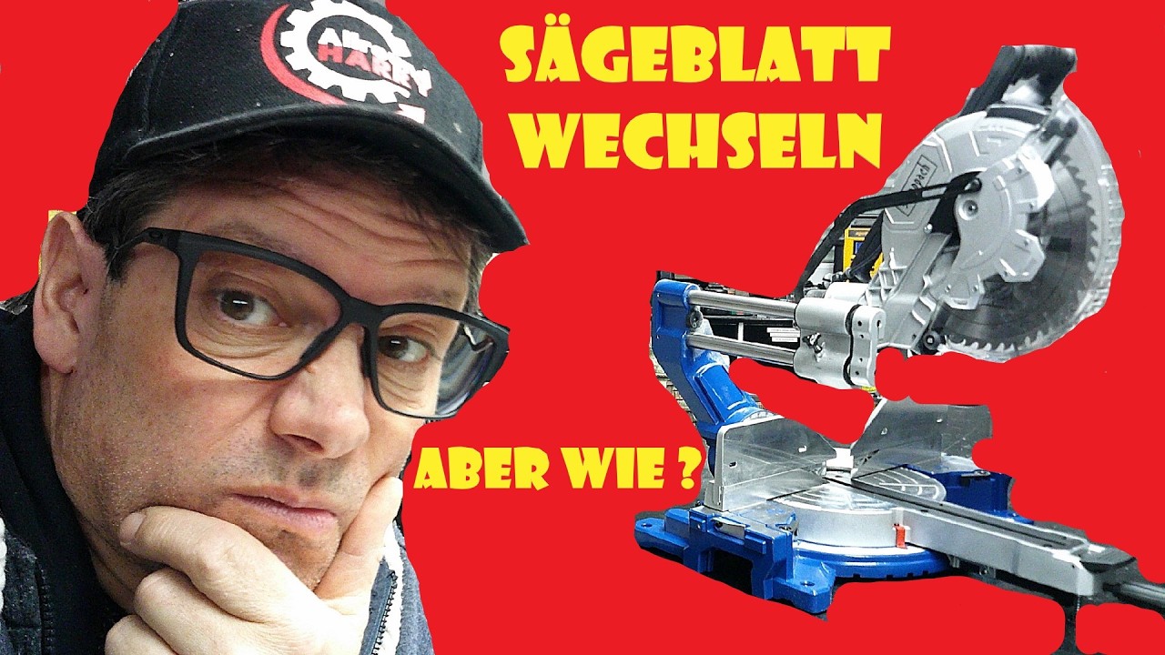 Scheppach HM305SL Sägeblatt wechseln Zug Kapp Gehrungssäge 