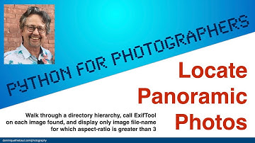 Use Python to Locate Panoramic Photos