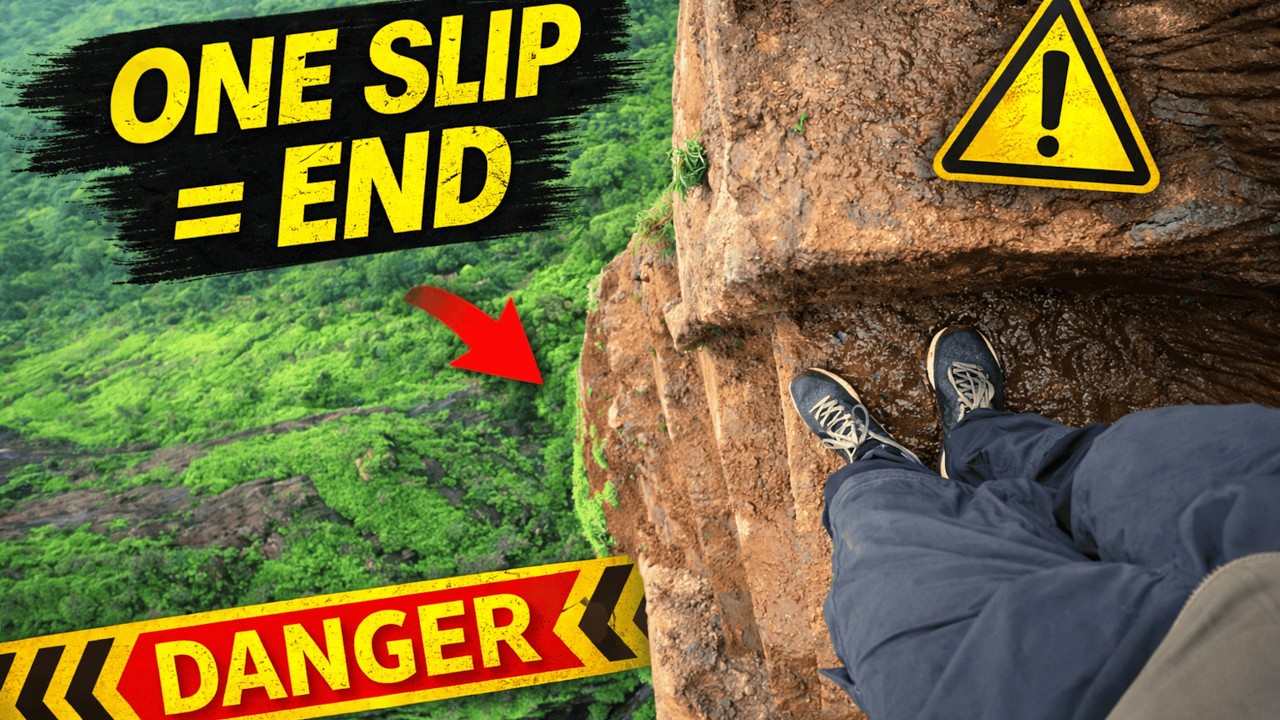 I Rode to India’s Most Dangerous Fort 😱 | Kalavantin Fort Bike Ride ...