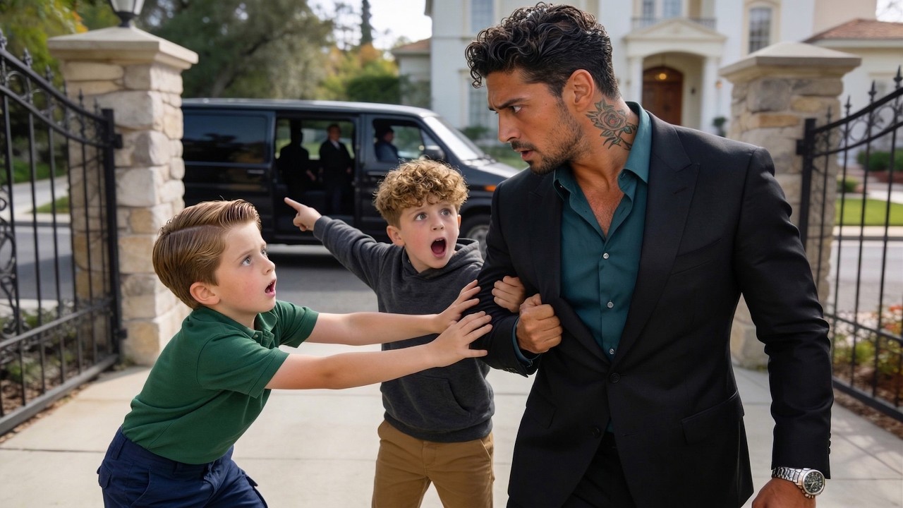El día que mi hijo de seis años detuvo en seco al hombre más poderoso de Nueva York, no estábamos en una película. Estábamos en el patio de su mansión, y Miles señaló una furgoneta blanca que...